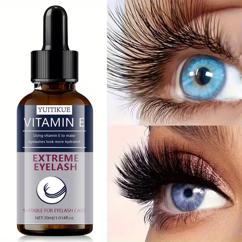 YUITIKUE Vitamin E Eyelash Serum Growth and Hydrating Lash Treatment - 8