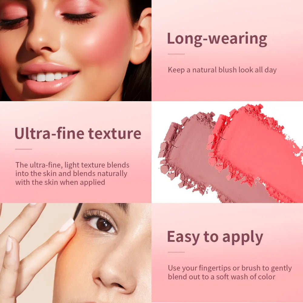 Matte Embossed Cheek Blusher Palette