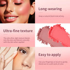 Embossed Matte Blush Palette with Makeup Brush