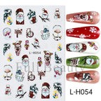 3D Christmas Cartoon Nail Art Stickers