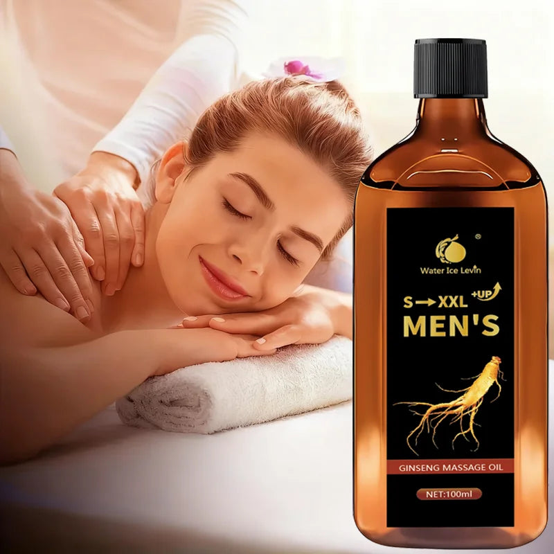 Water Ice Levin Men Ginseng Massage Oil Firming and Hydrating Body Cream - 1
