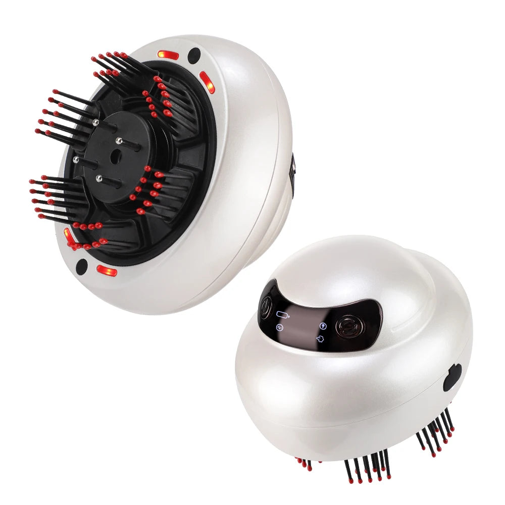 Electric Scalp Massager and Hair Oil Applicator with LED Light Therapy - 19
