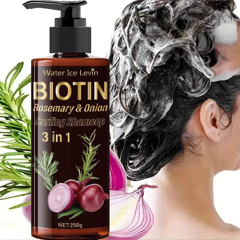 3-in-1 Biotin Rosemary and Onion Extract Hair Shampoo 250g - 5