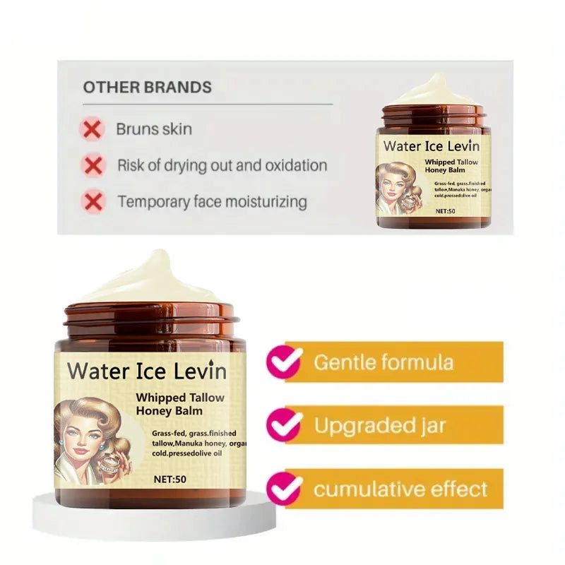 Water Ice Levin Honey Collagen Face Cream Moisturizing Balm 50g