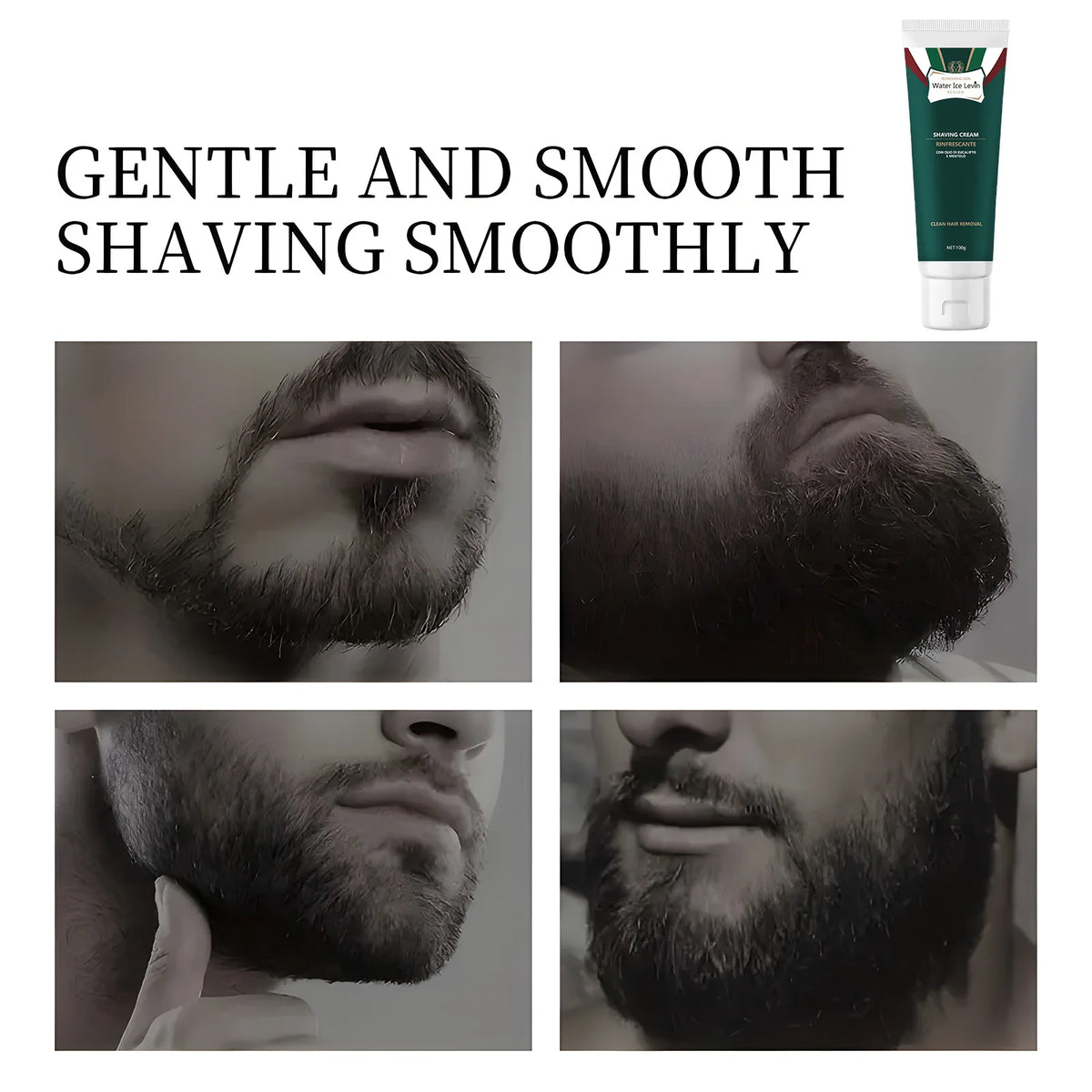 Water Ice Levin Hair Removal Cream for Men Gentle Shaving Gel