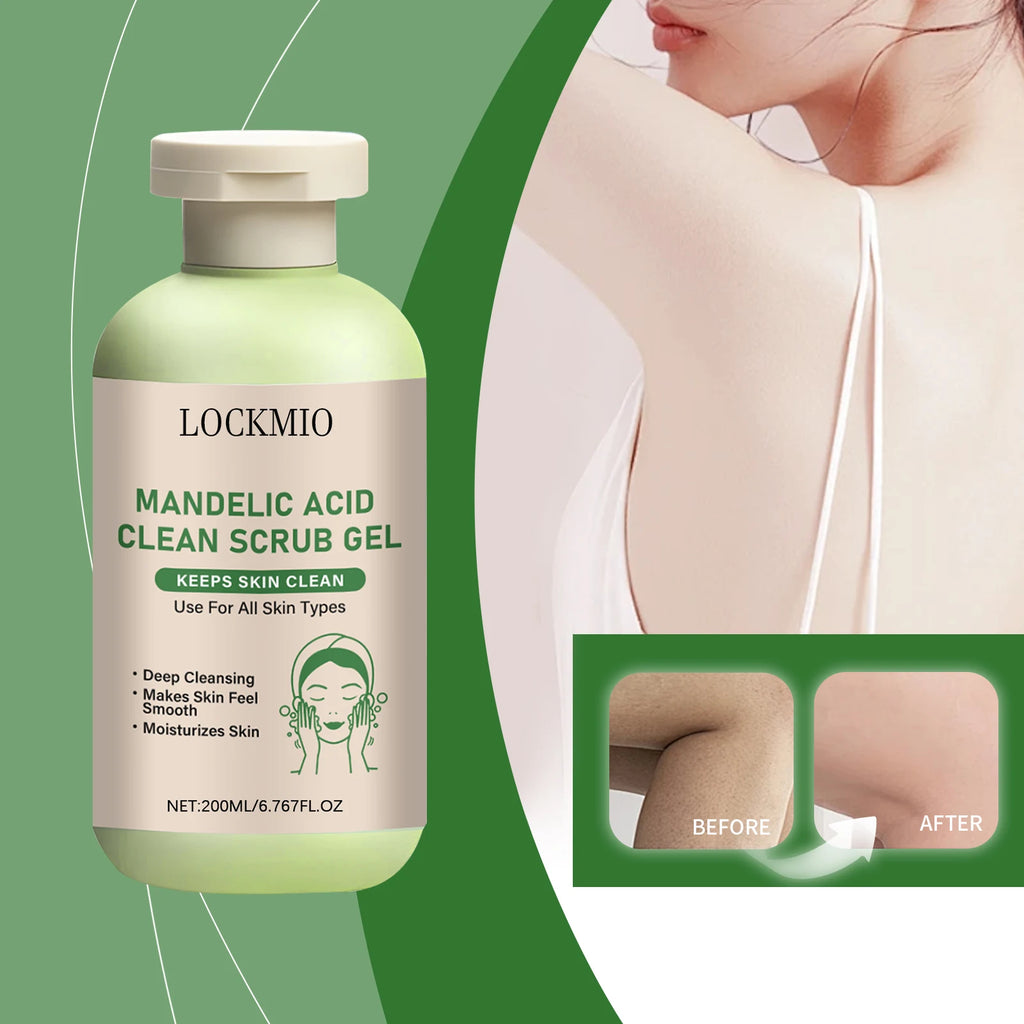 Lockmio Mandelic Acid Facial Exfoliating Scrub Gel Deep Pore Cleanser