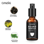 Qanzire Beard Growth Oil Natural Facial Hair Care and Grooming Serum