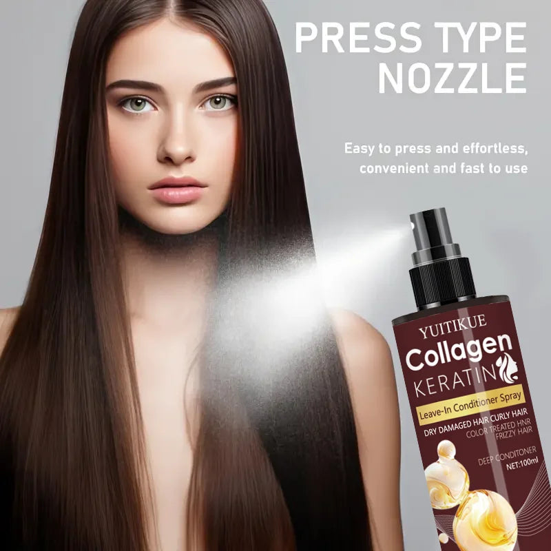 Collagen and Keratin Leave In Hair Conditioner Spray 100ml