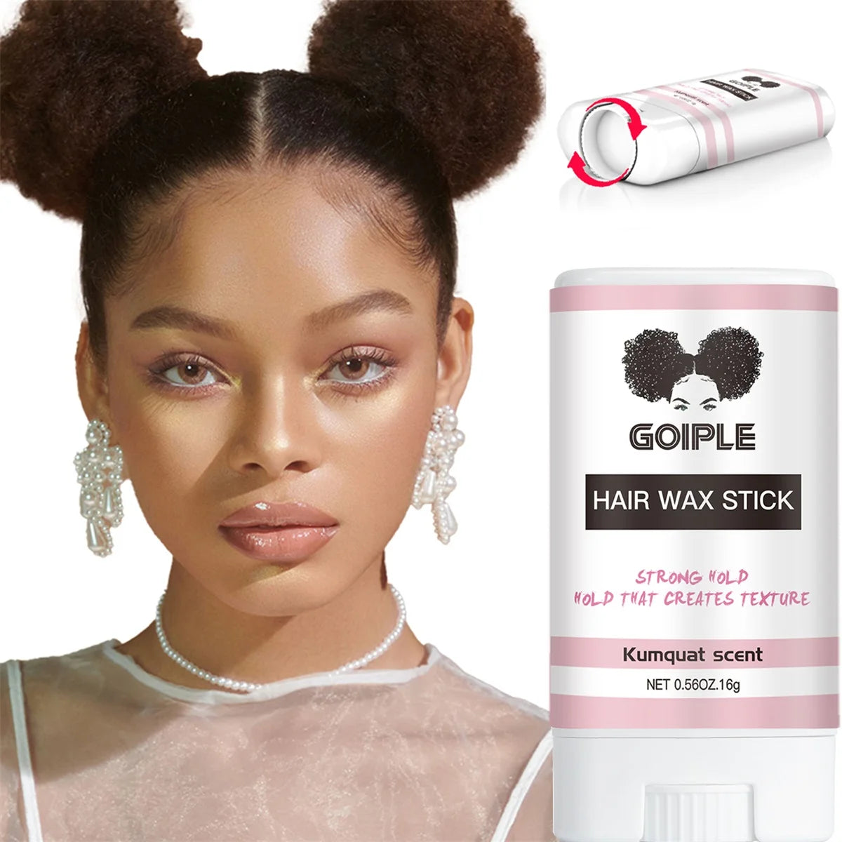 Hair Wax Stick and Edge Control Gel Set with Styling Combs - 16