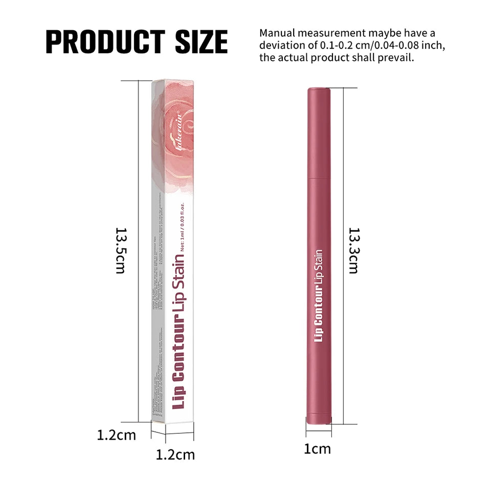 Long-Lasting Waterproof Ballpoint Felt Tip Lip Liner - 28