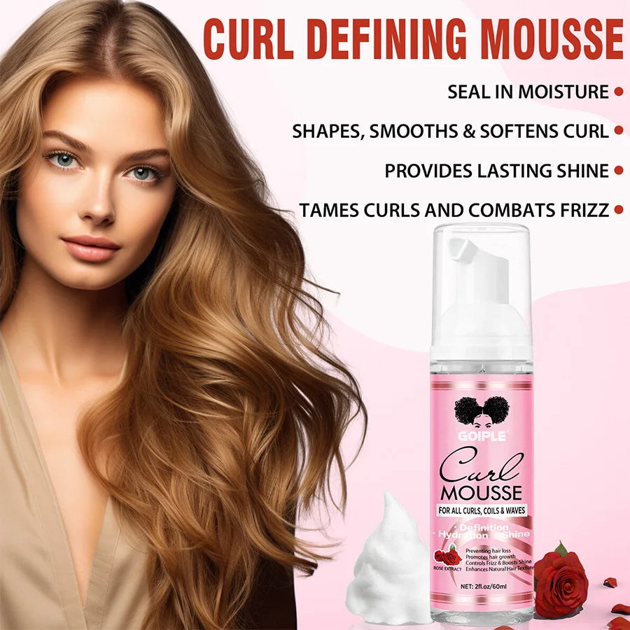 Goiple Rose Mint Hair Styling Set Curl Mousse and Refreshing Spray
