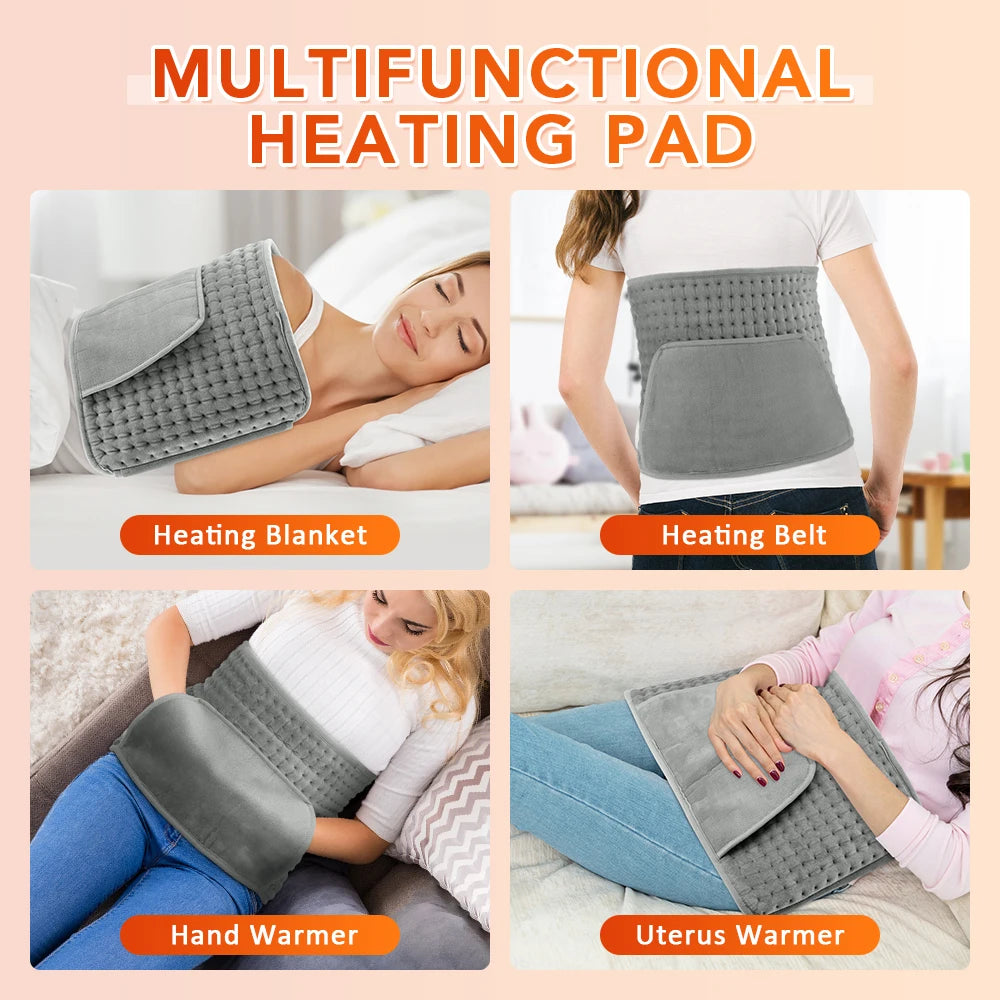Electric Heating Waist Belt with Adjustable Temperature and Timer