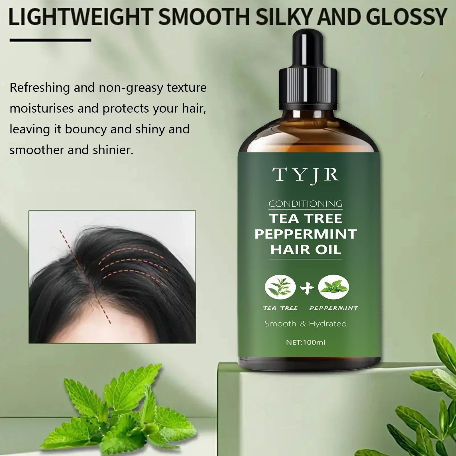 Tea Tree Peppermint Essential Oil for Skin and Hair Care 100ml - 2