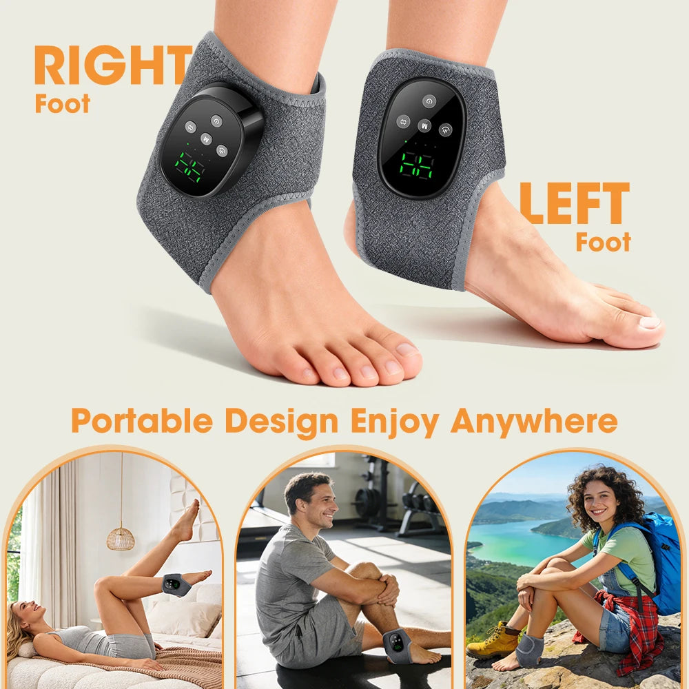 Heated Ankle Massager with Vibration Therapy - 13