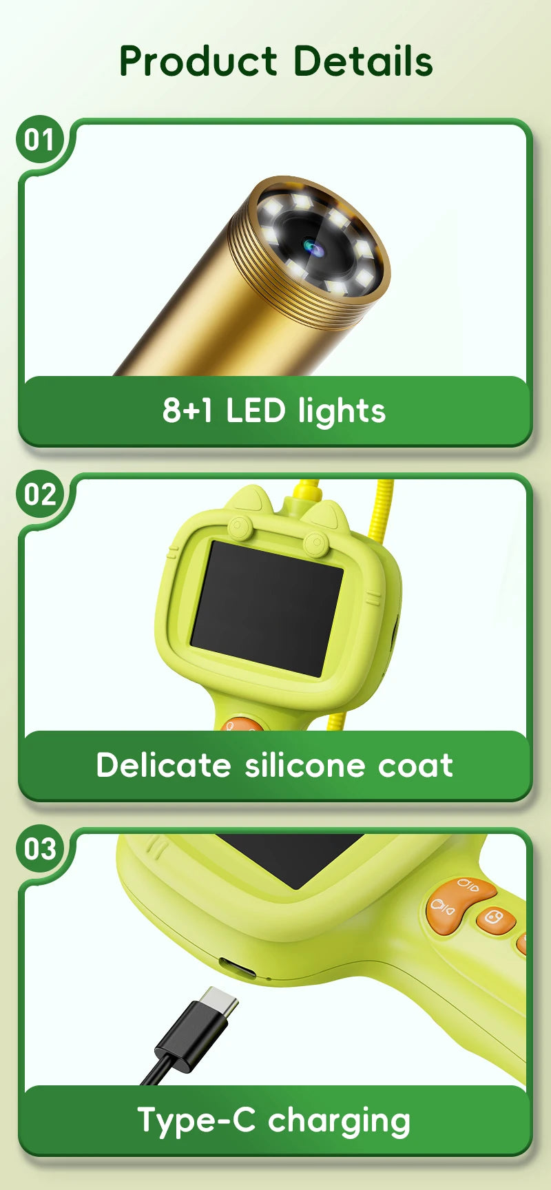 Educational Borescope Camera for Kids Nature Exploration - 18