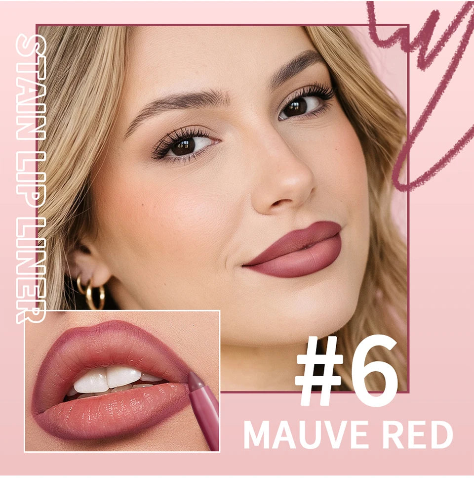 Waterproof Matte Lip Liner Pencil for Long-Lasting Lip Contouring