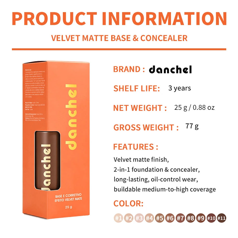 2-in-1 Velvet Matte Liquid Foundation and Concealer