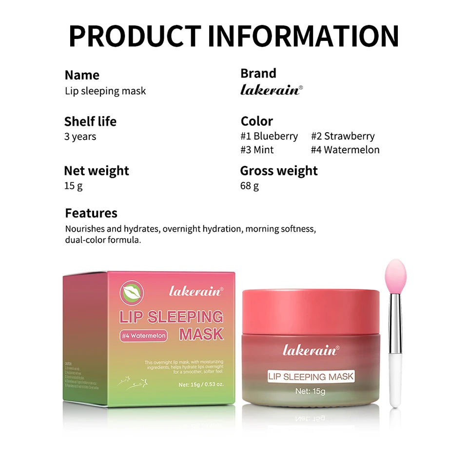Dual-Color Hydrating Lip Sleeping Mask for Dry Lips - 18