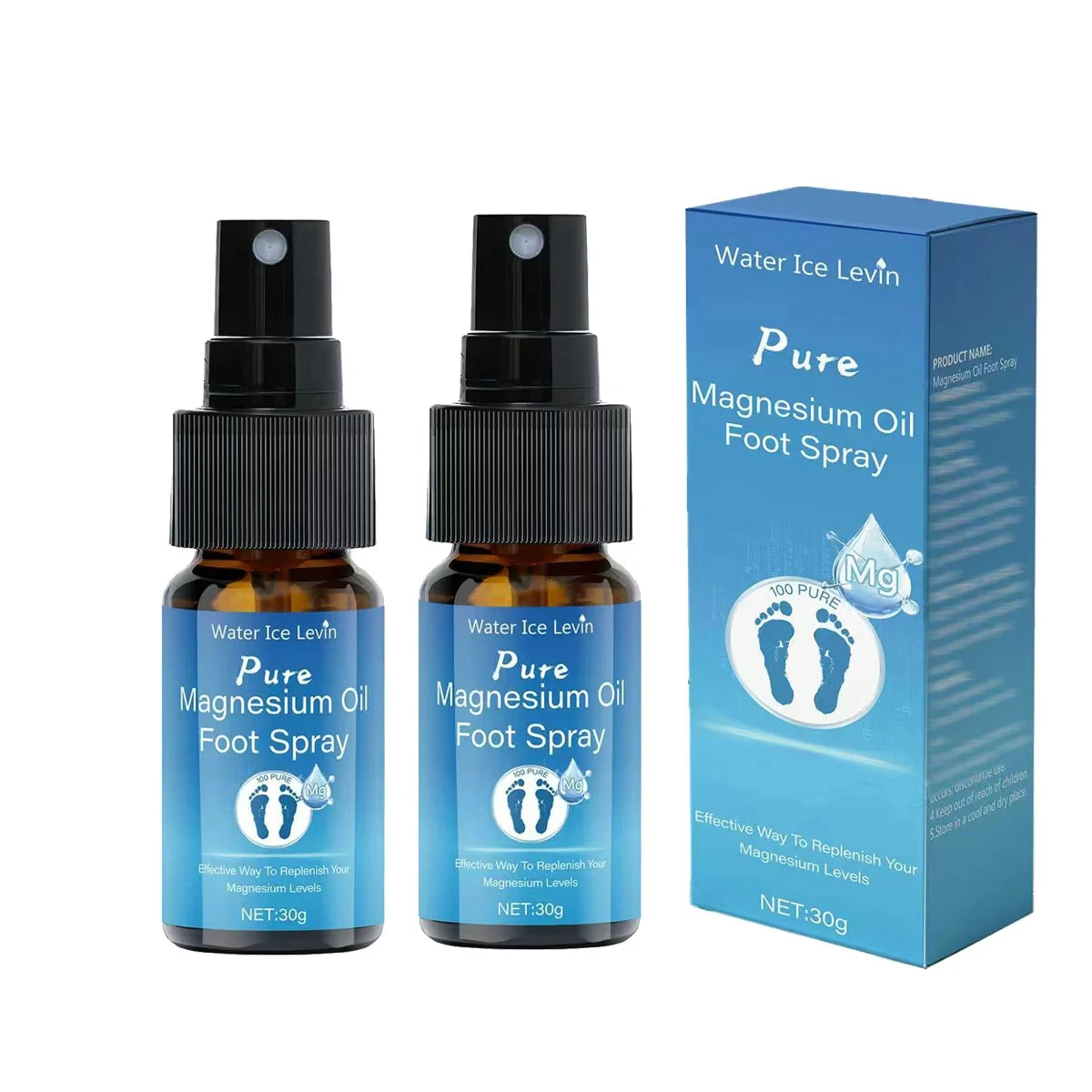 Pure Magnesium Oil Foot Spray with Vitamin E Moisturizing Skin Care