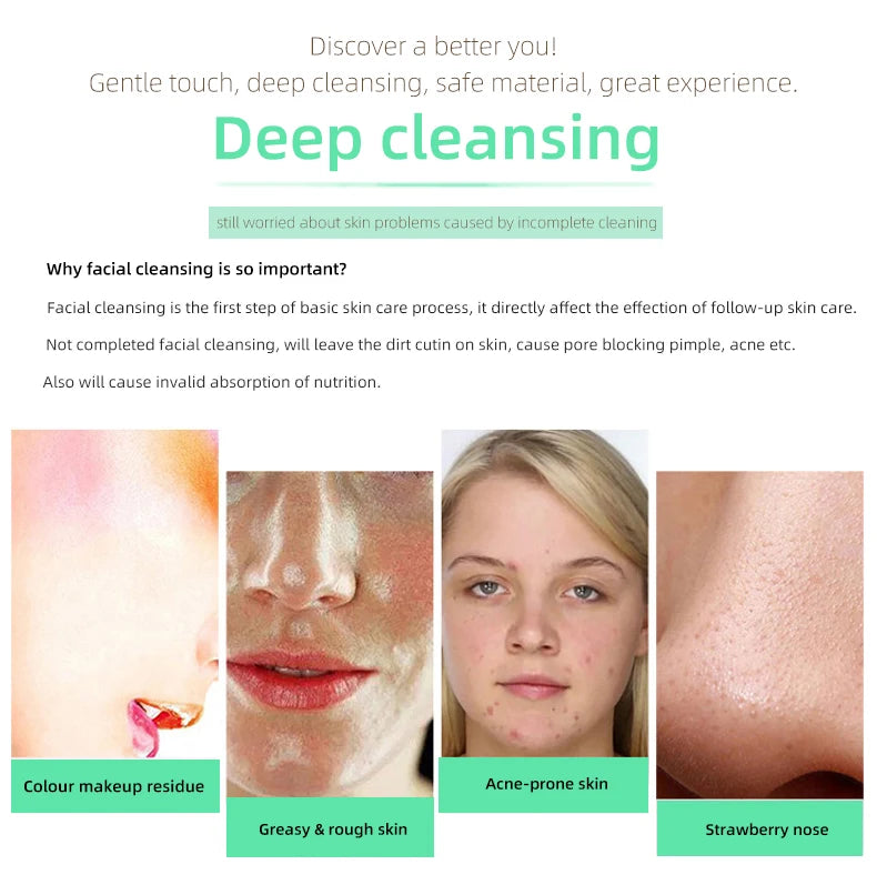 4-in-1 Electric Rotating Facial Cleansing Brush and Massager
