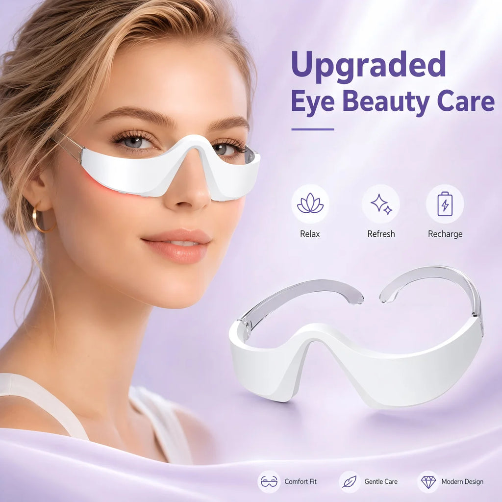 LED Red Light Eye Massager for Dark Circles and Puffiness