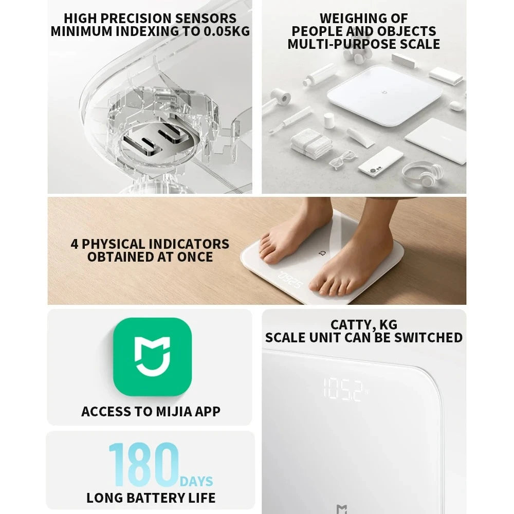 Mijia S200 Smart Weight Scale High Precision Body Balance Analyzer