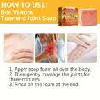 Bee Venom Turmeric Joint Soap Moisturizing Cleansing Bar 100g