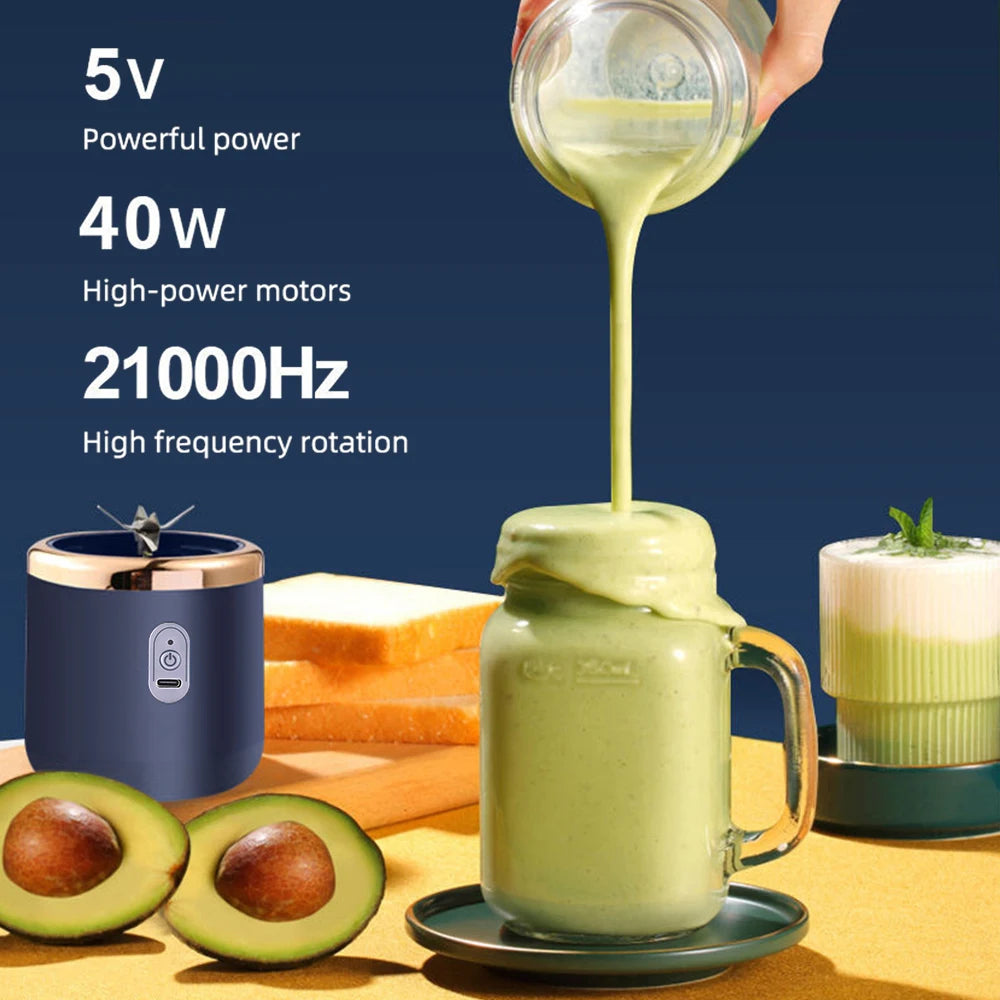 Portable Wireless Electric Juicer Cup for Fresh Fruit Smoothies