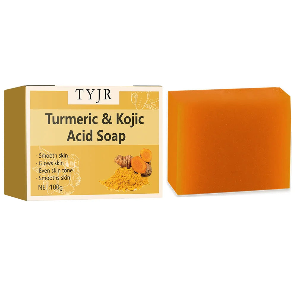 Turmeric Kojic Acid Soap Brightening Face and Body Cleansing Bar - 8