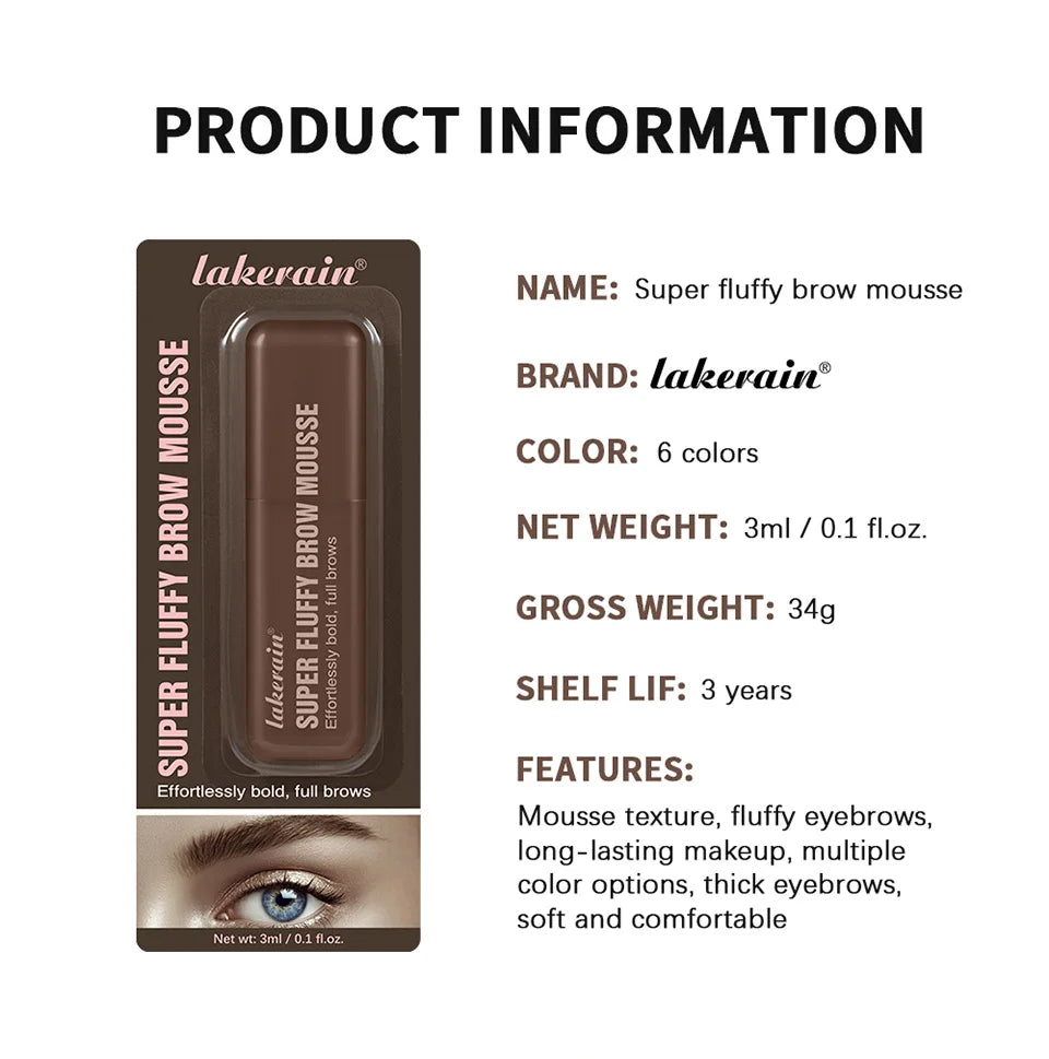 Volumizing Eyebrow Mousse Gel for Fuller Brows - 15