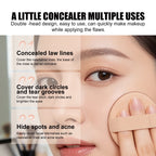 3-Color Cream Concealer Palette for Flawless Coverage