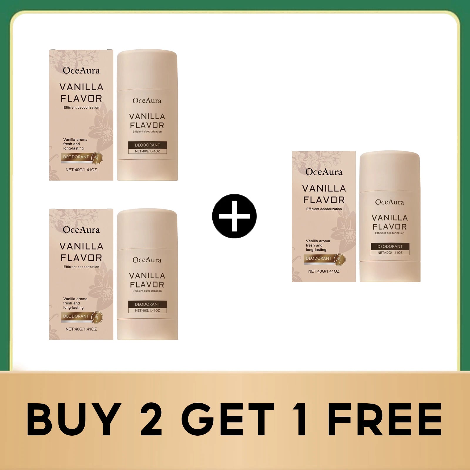 Long-Lasting Vanilla Scent Underarm Deodorant Stick - 14