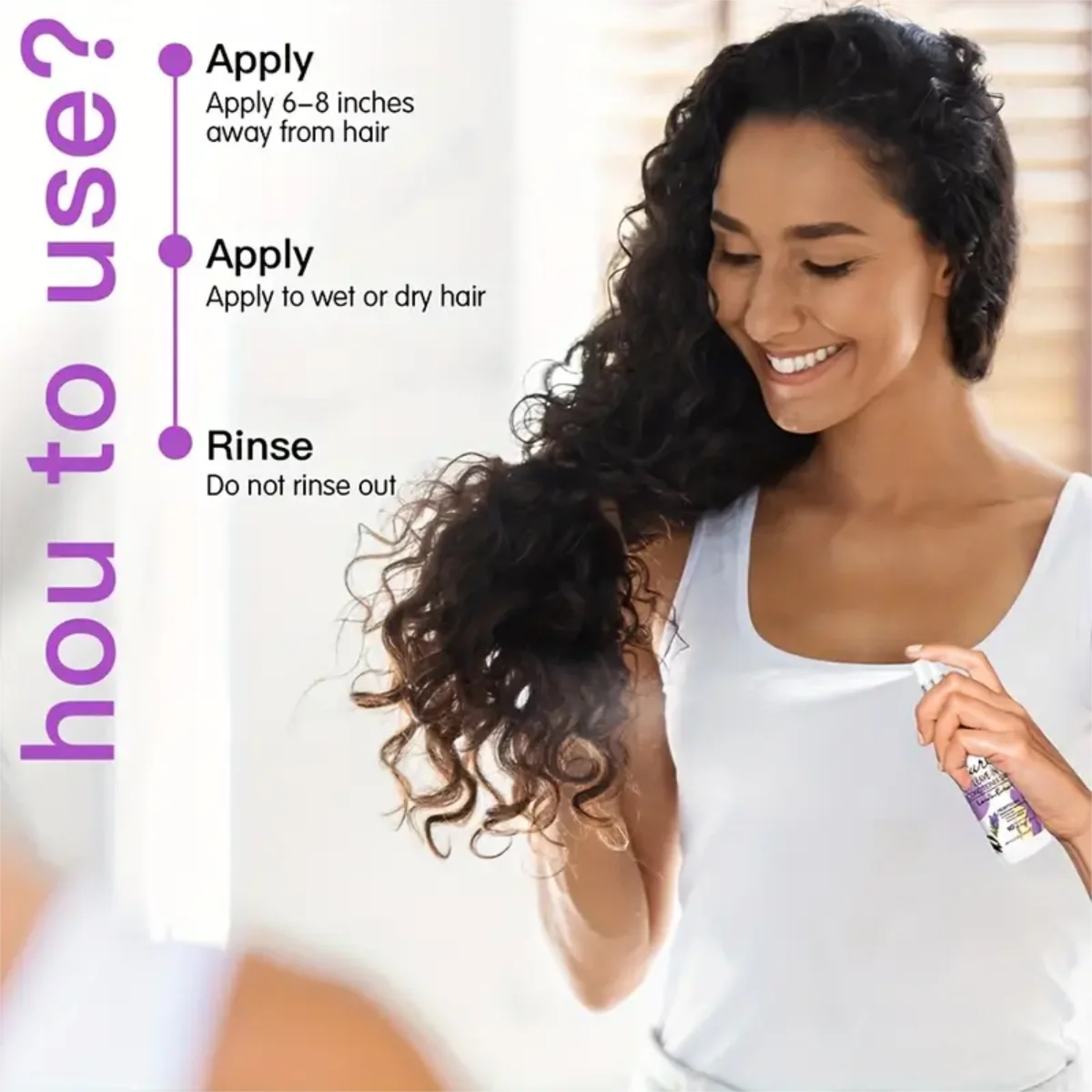 Goiple Lavender Curl Hair Care Set Leave In Conditioner Heat Protectant - 12