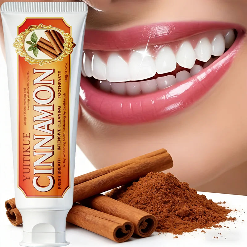 YUITIKUE Cinnamon Toothpaste Natural Teeth Whitening and Gum Care 100g