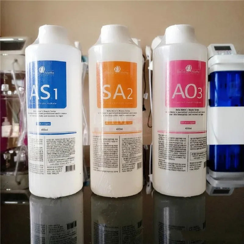 Aqua Peeling Solution Set AS1 SA2 AO3 for Hydra Dermabrasion Facial