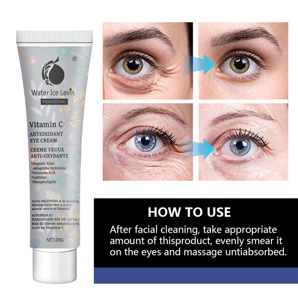 Vitamin C Eye Cream Antioxidant Brightening Caffeine Dark Circle Repair
