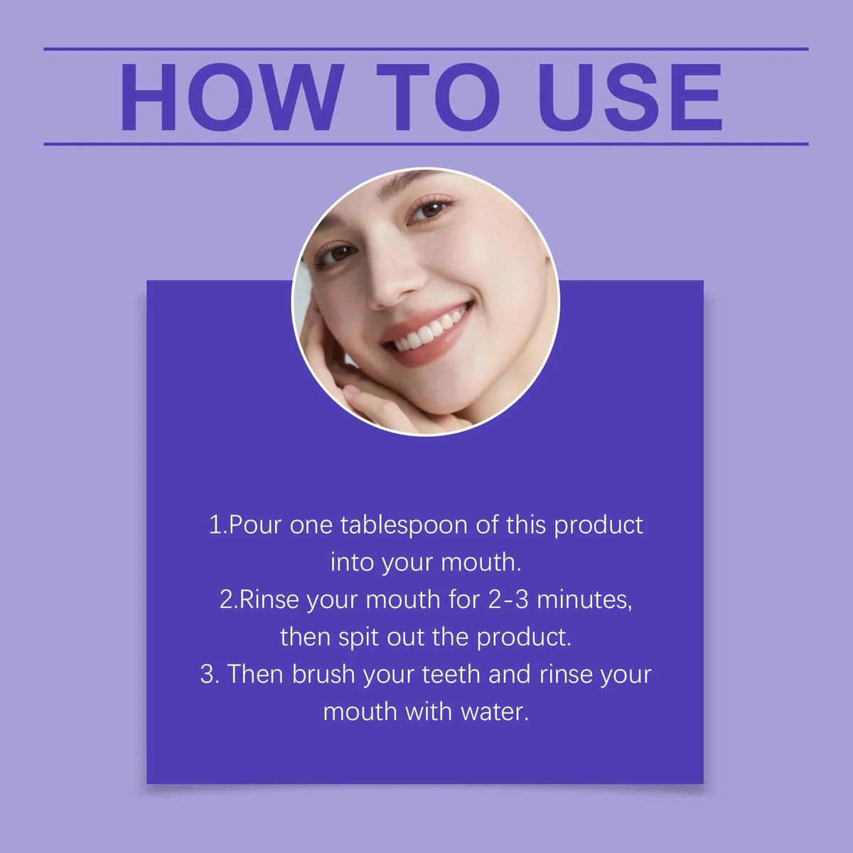 Portable Purple Mouthwash Sachets for Fresh Breath