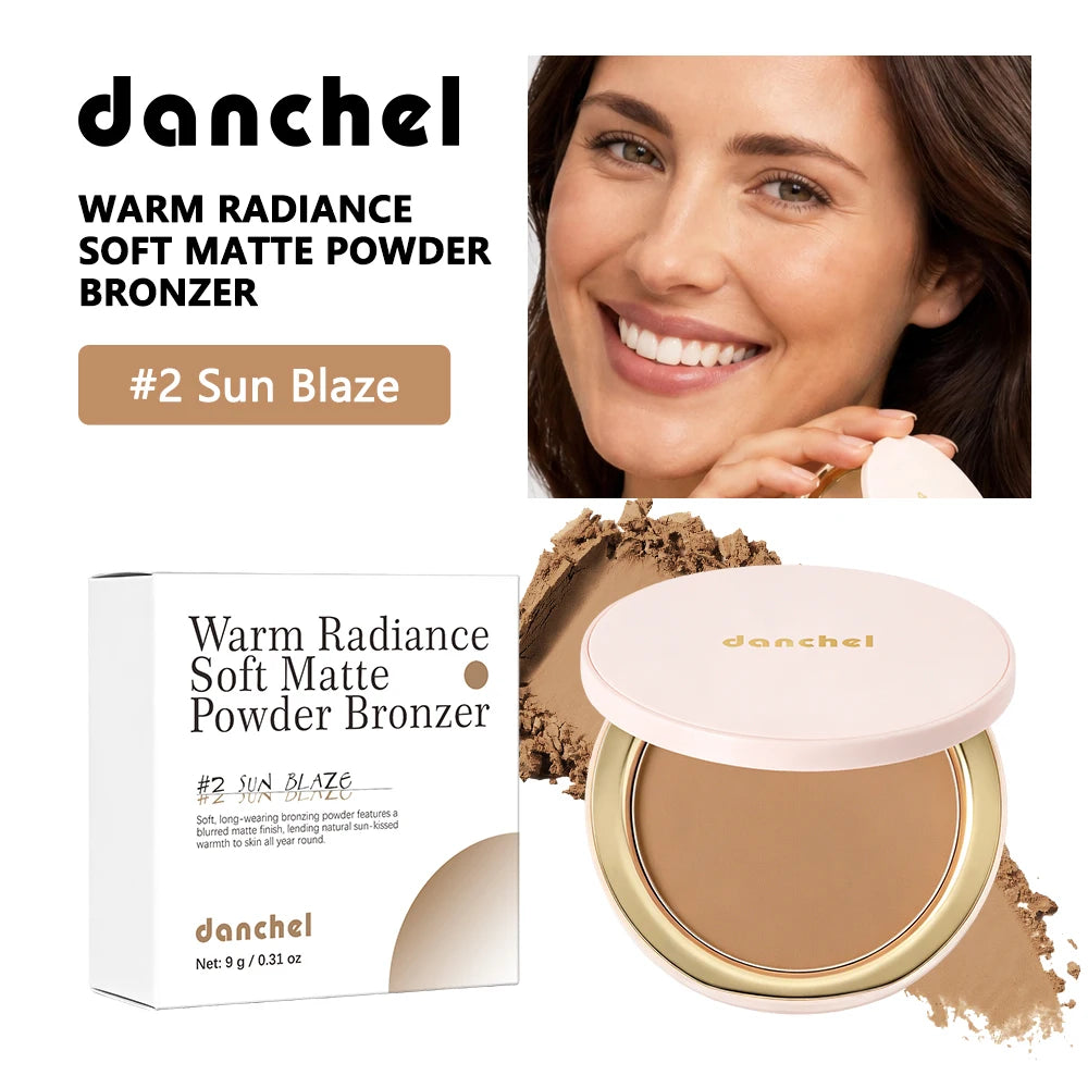 Soft Matte Bronzer Powder for Natural Face Contouring