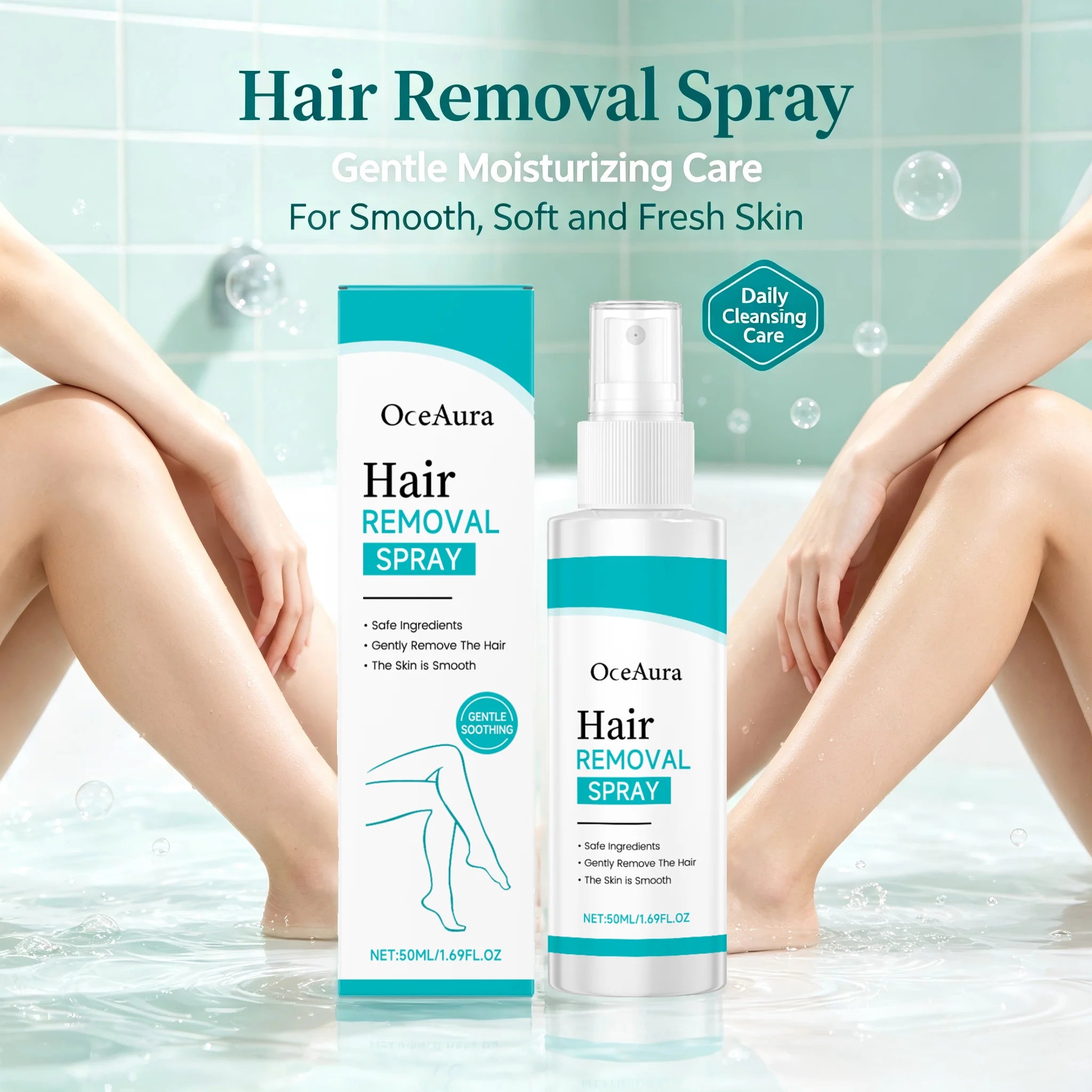 Painless Hair Removal Spray for Body and Legs - 2