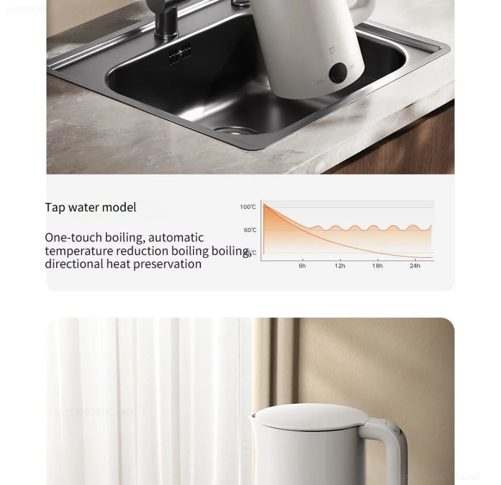 Mijia Smart Electric Kettle 3 Stainless Steel Rapid Boiling Water Heater - 22