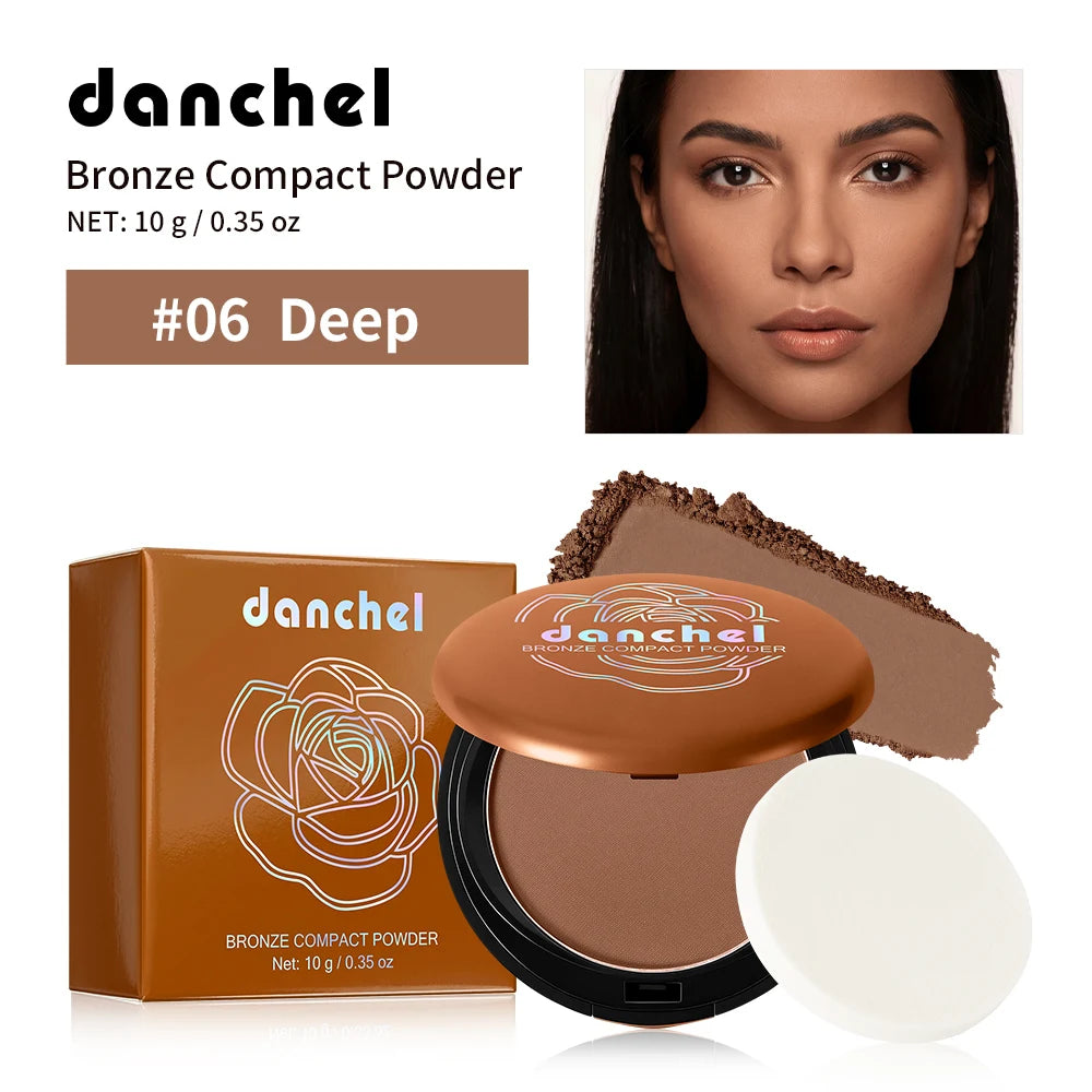 Matte Bronze Pressed Powder for Natural Sun-Kissed Look - 23