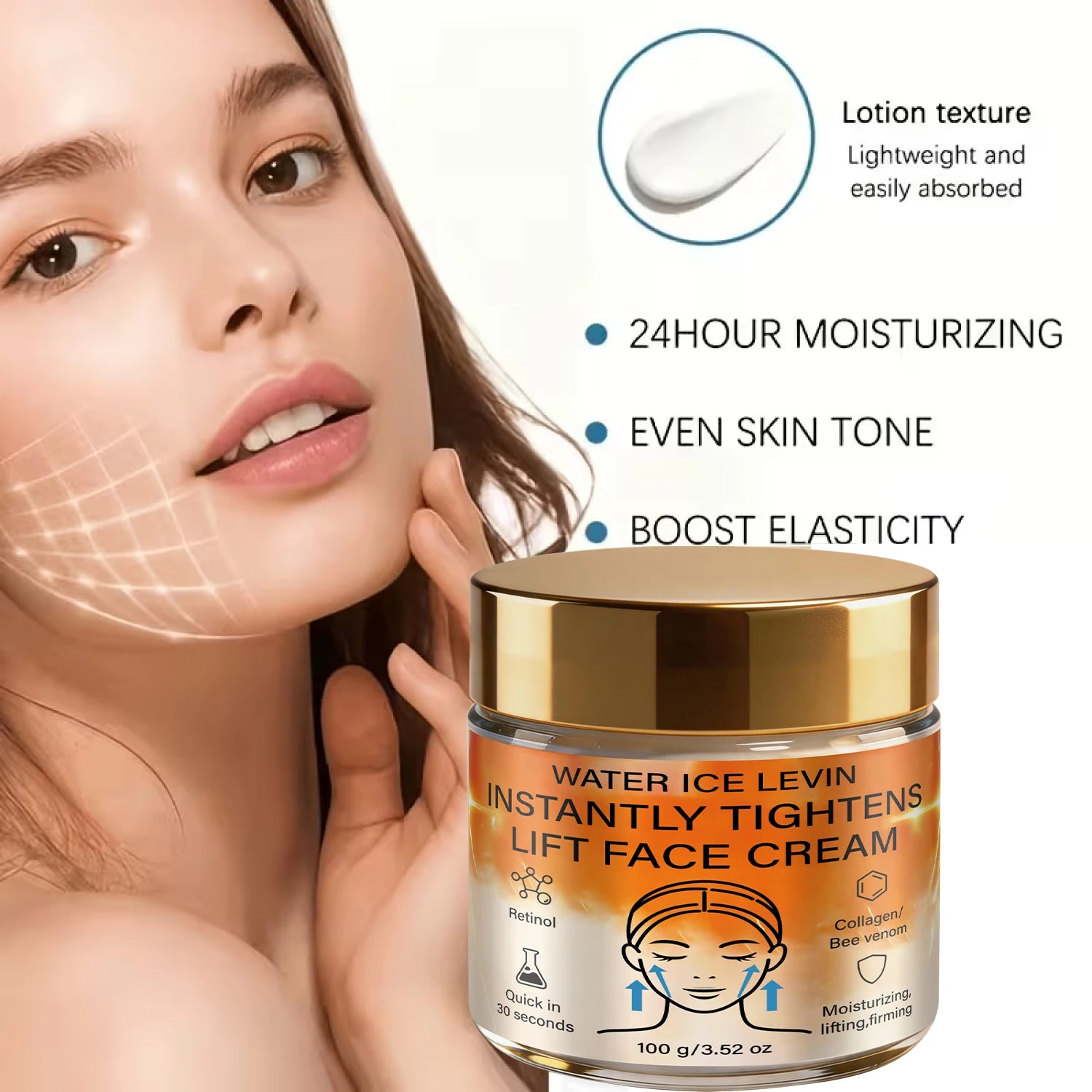 Retinol Collagen Firming Face Cream Moisturizing Anti Aging Lift Cream - 12