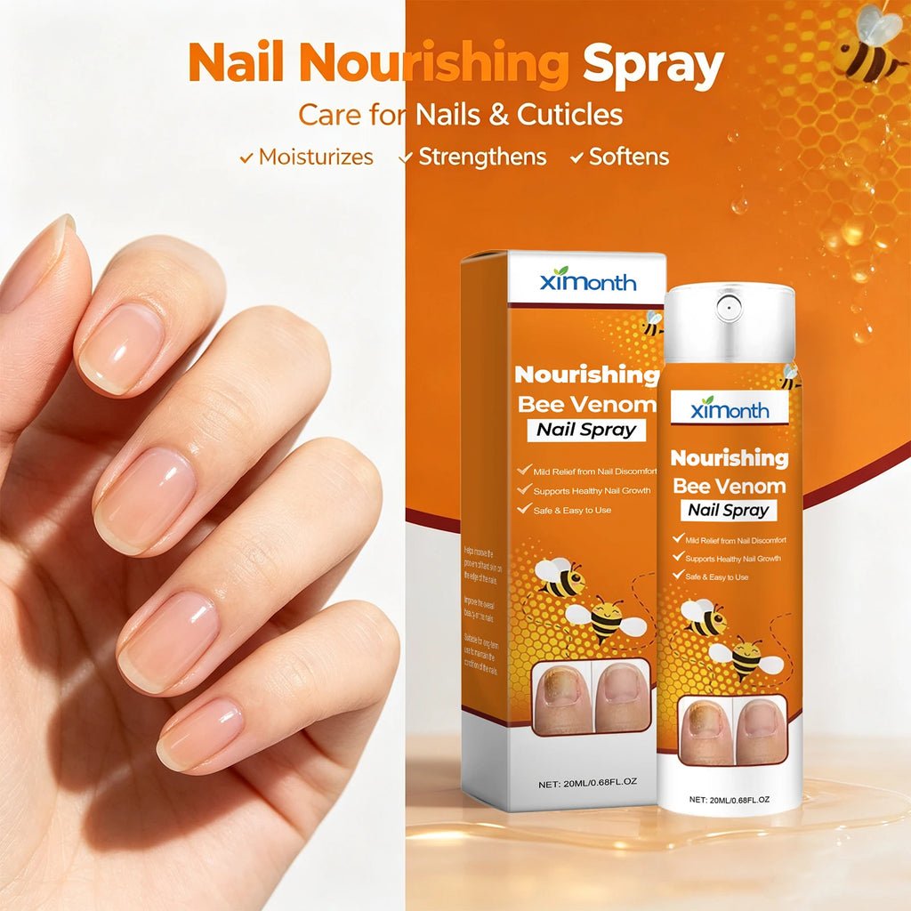 Bee Venom Nourishing Nail Spray for Brittle and Discolored Nails