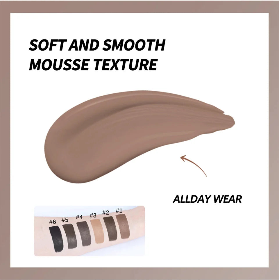 Volumizing Eyebrow Mousse Gel for Fuller Brows