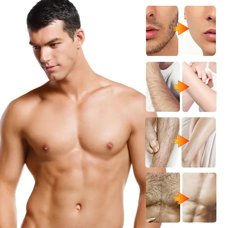 Mens Hair Removal Cream 100g Gentle Body Depilatory for Smooth Skin