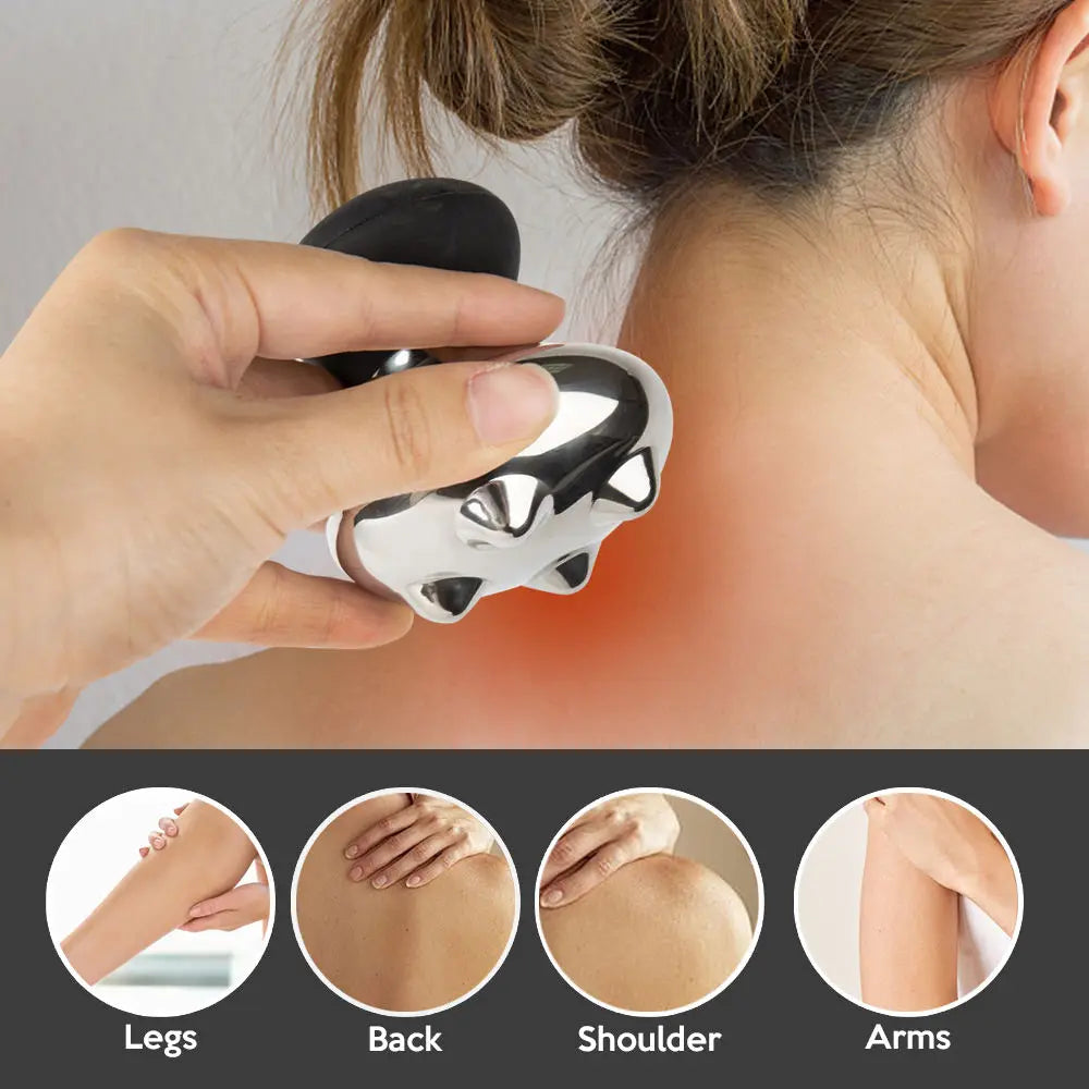 Stainless Steel Mushroom Gua Sha Massage Tool for Face and Body - 3