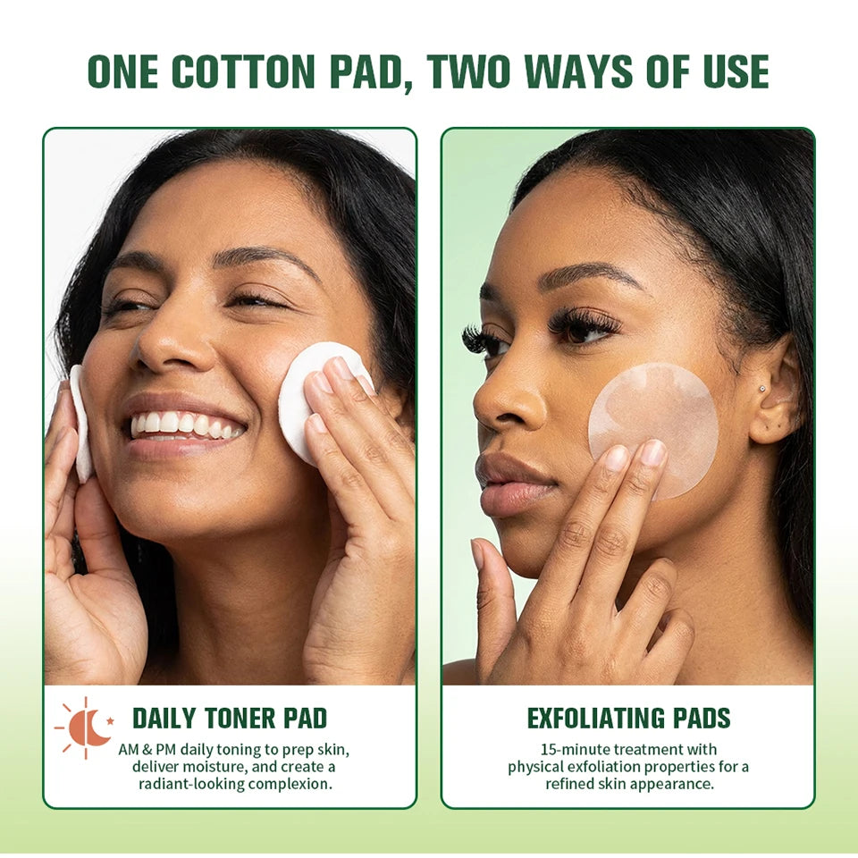 Brightening and Moisturizing Daily Facial Toner Pads - 10