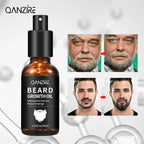 Qanzire Beard Growth Oil Natural Facial Hair Care and Grooming Serum