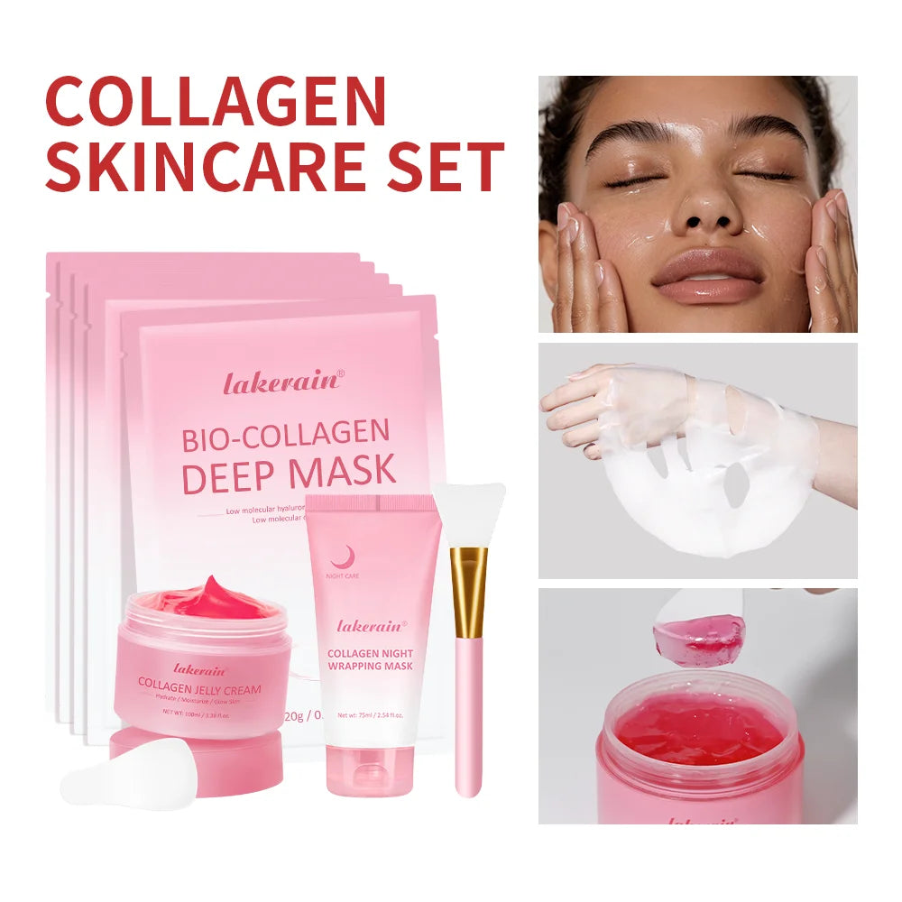 Collagen Face Skincare Set for Deep Nourishment and Repair - 1