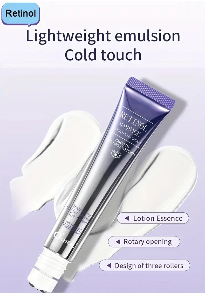 Retinol Eye Cream Roller Anti Aging Moisturizer for Dark Circles - 9